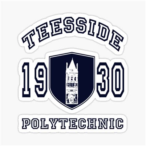 "Teesside Polytechnic" Sticker for Sale by Luckythelab | Redbubble