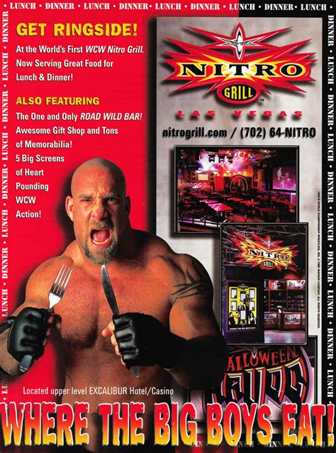 WCW Nitro Grill Advert [1999] I never was able to... - WCW WorldWide