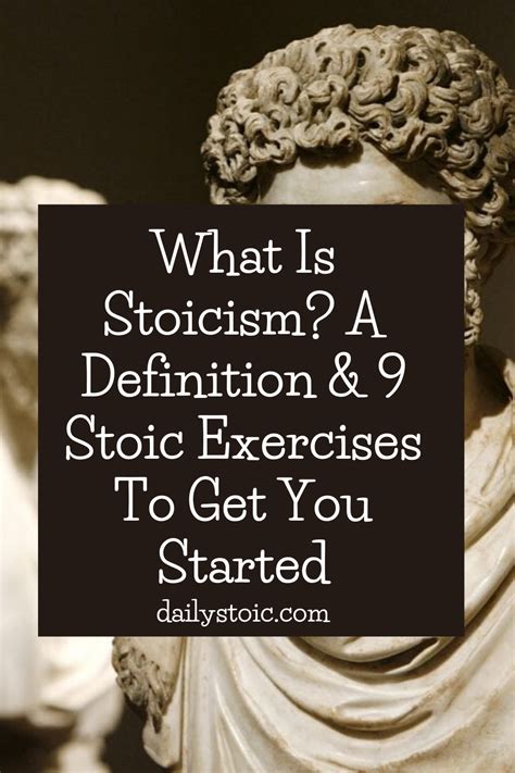 What Is Stoicism? A Definition & 9 Stoic Exercises To Get You Started | Stoic, Daily stoic ...