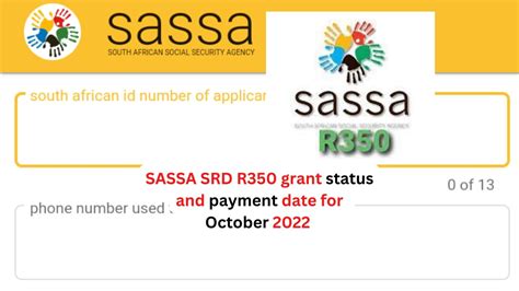 SASSA SRD R350 grant status and payment date for October 2022 – SASSA NEWS