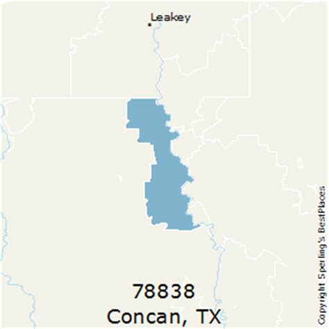 Concan (zip 78838), TX