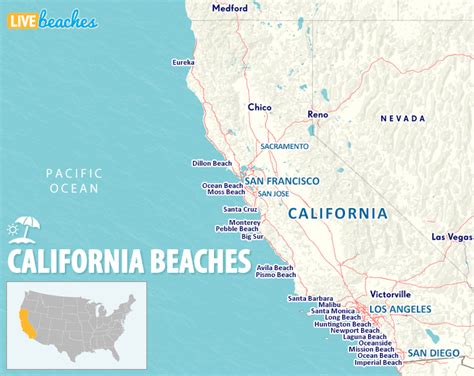 California Boat Map, California Map, California Beach Map,California ...