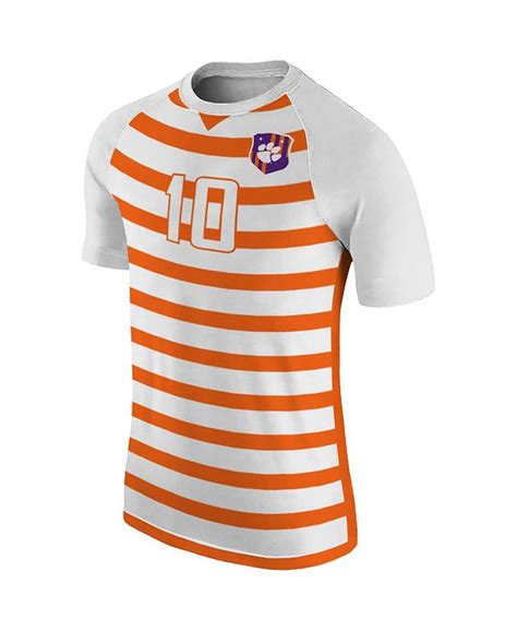 Original Retro Brand Men's Number 10 White Clemson Tigers Soccer Jersey ...