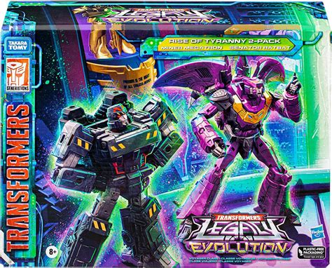 Transformers Toys Legacy Evolution Miner Megatron & Senator Ratbat Rise of Tyranny 2-Pack, 7 ...