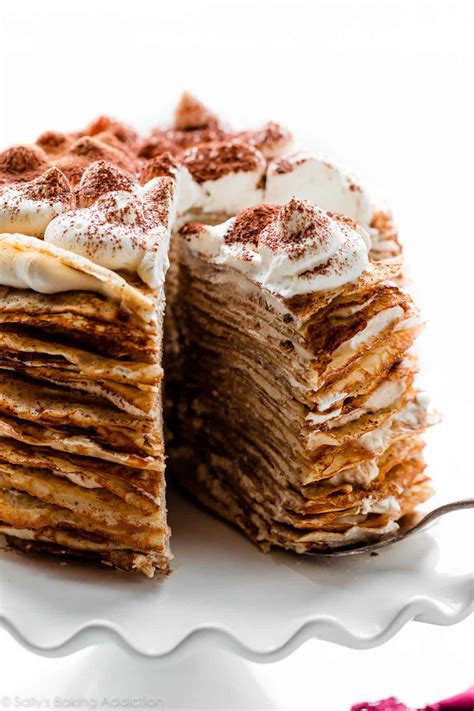 Tiramisu Crepe Cake Recipe - Sally's Baking Addiction