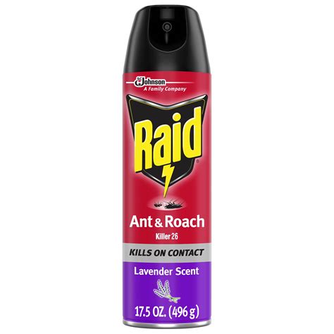 Raid Ant & Roach Killer 26, Lavender Scent, 17.5 oz - Walmart.com - Walmart.com