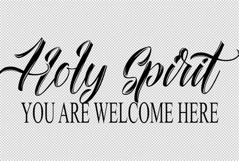 Holy Spirit You Are Welcome Here SVG Digital File for Cricut - Etsy