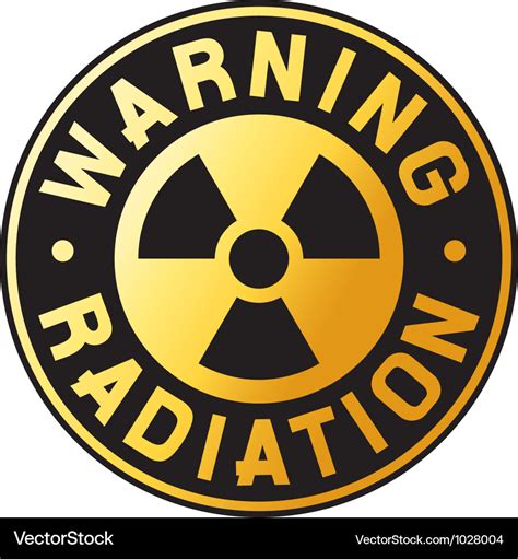 Nuclear warning symbol Royalty Free Vector Image