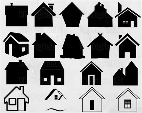 House Svg House Silhouette House Svg Bundle House Svg Design Home Cut ...