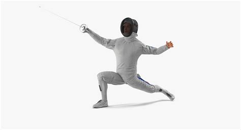 3D Fencer Lunge Pose Model - TurboSquid 1283870