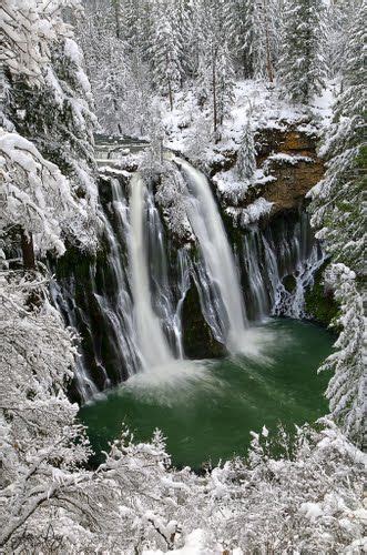 Burney Falls Northern California...awesome falls in winter! -I love Burney Falls never been in ...