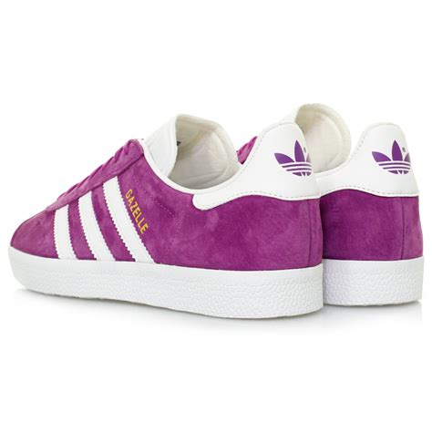 adidas Originals Leather Gazelle Shock Purple Shoe - Lyst