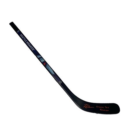 Vince Dunn Signed Kraken Logo Mini Hockey Stick Inscribed "Release the ...