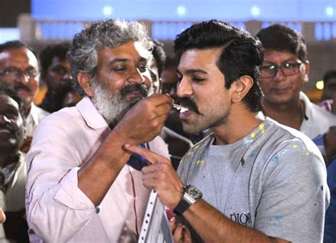 Fireworks, cake and more; Ram Charan gets a grand surprise on the sets ...