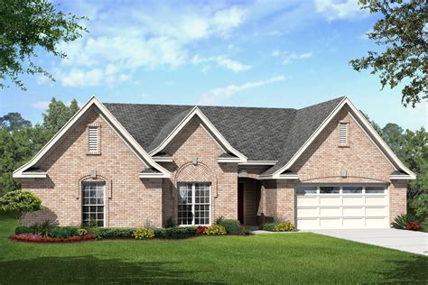 Elegant Brick Ranch Home Plan - 68020HR | 1st Floor Master Suite, Bonus ...