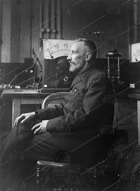 Pierre Curie (1859-1906), French physicist, in his