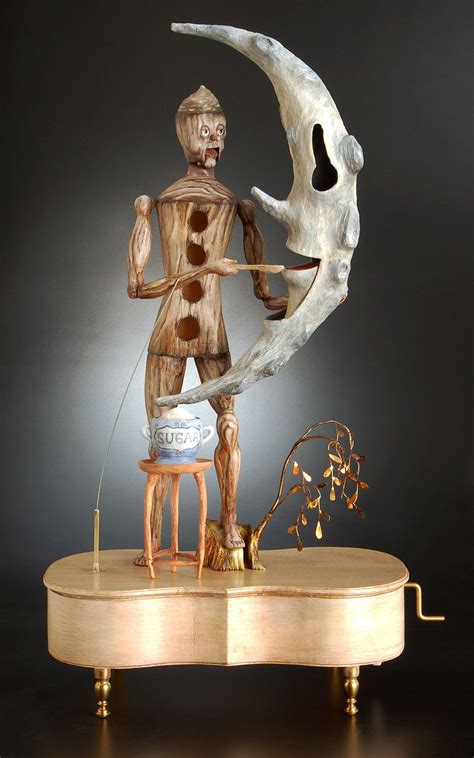 Dean Lucker "Feeding the Moon" mechanical sculpture | Kinetic sculpture ...