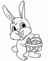 Easter Bunny Coloring Page sketch template