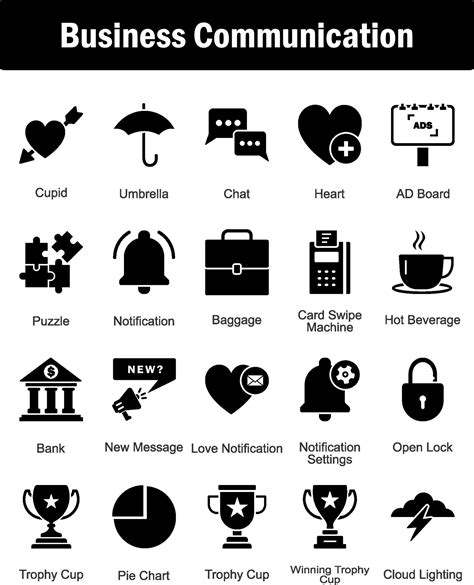 A set of 20 Business icons as cupid, umbrella, chat, heart 27970257 ...