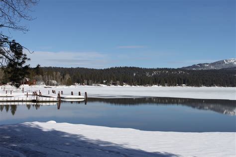 Payette Lake, McCall, Idaho. The temp hovered around -12 degrees while ...