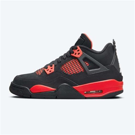 Pre-owned Nike Air Jordan 4 Retro Red Thunder 2022 Gs 408452-016 | ModeSens