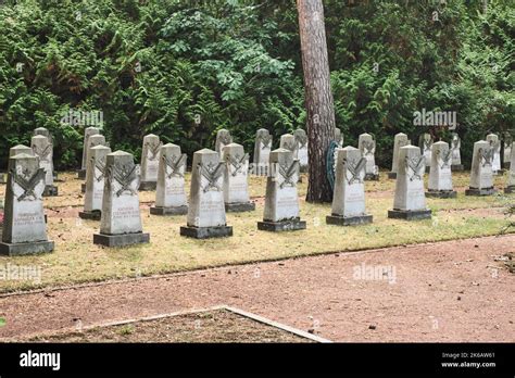 21 August 2022, Dresden, Germany. The Soviet Garrison Cemetery. II ...