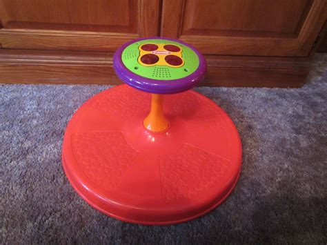 vintage 1973 TONKA PLAYSKOOL Sit n Spin * Musical childs toy lights up ...