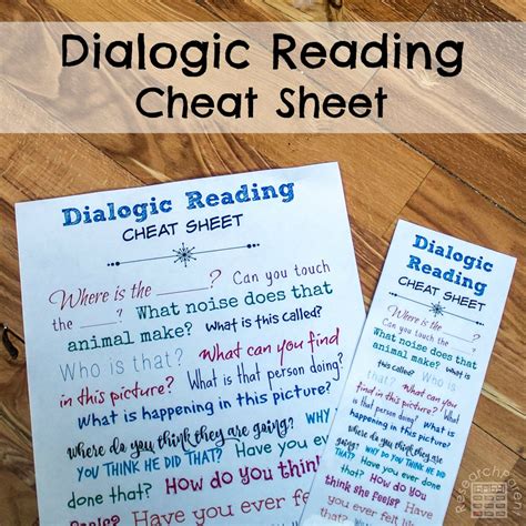 Dialogic Reading Cheat Sheet - ResearchParent.com