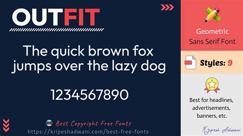 Best Copyright Free Fonts (2024) - Download Free Fonts For Commercial Use - Kripesh Adwani