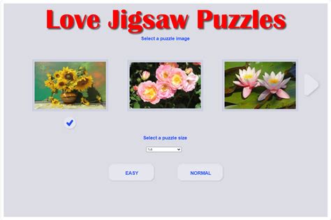 Jigsaw Puzzles of Flowers - 6 Free Online Jigsaws