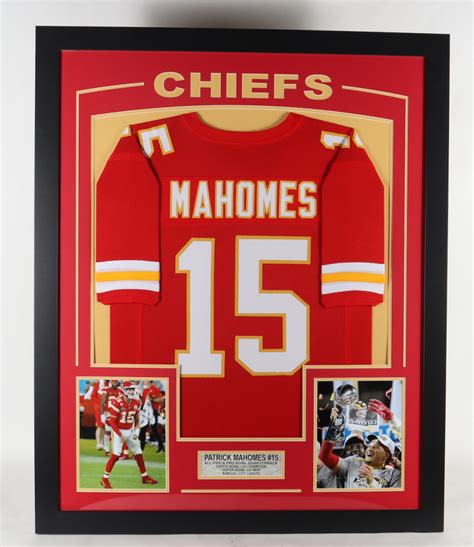 Patrick Mahomes Custom Framed Jersey Display | Pristine Auction