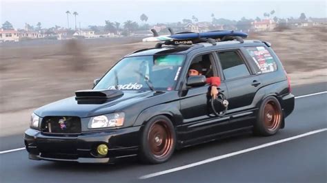 Jake's Slammed Subaru Forester #sshb - YouTube