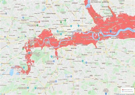 London: Map shows areas that will regularly flood by 2030 | Metro News