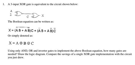 Xor Gate Boolean Expression