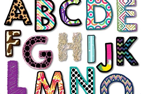 Free Printable Bulletin Board Letters | AlphabetWorksheetsFree.com