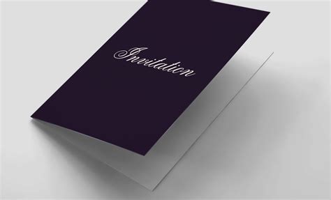 Folded Invitation Card Template