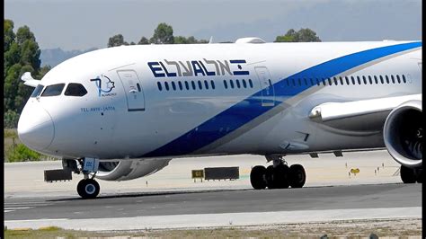 El Al Israel Airlines Boeing 787-9 Dreamliner Takeoff From Barcelona El Prat Airport - YouTube