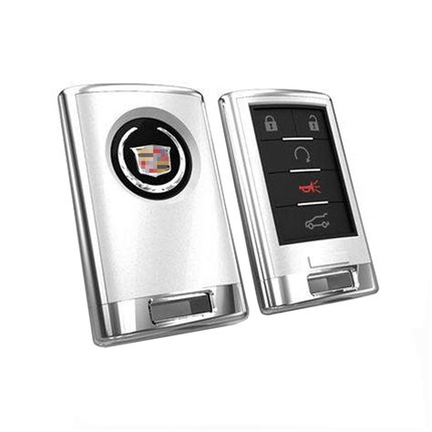 Chrome / White Cadillac Smart Remote Key Fob Case Cover – Cadillac Parts, Performance ...