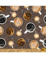 Coffee Shop: Coffee Beans -- Windham Fabrics 51178a-8
