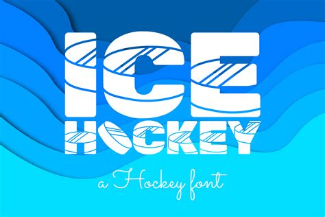 Ice Hockey Font by WADLEN · Creative Fabrica