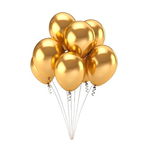 Golden Ballon Happy Birthday Celebration, Balloon, Birthday, Invitation PNG Transparent Image ...