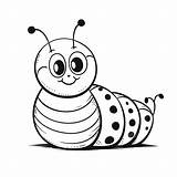 Caterpillar Cartoon Coloring Pages For Kids 2025 sketch template