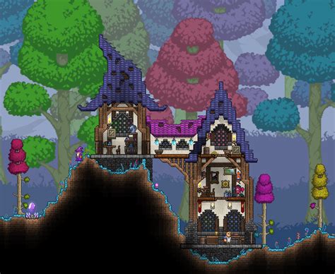 Master Mode Hallow Pylon and Wizard House : r/Terraria