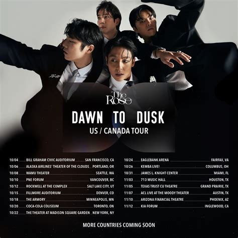 [TOUR] The Rose to Embark on 'DAWN TO DUSK' Headline Tour - K-Pop Concerts