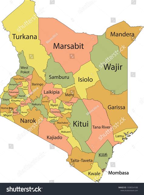 Kenya counties map: foto, immagini e illustrazioni