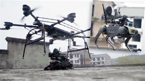 China Pairs Armed Robot Dogs With Drones That Can Drop Them Anywhere