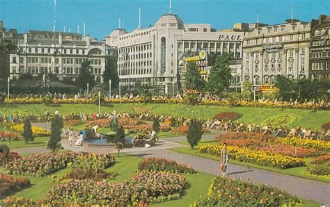 The Ham and Egger Files: A postcard of Piccadilly Gardens in Manchester