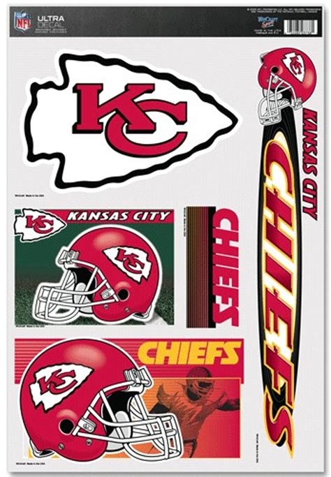 Kansas City Chiefs Decal 11x17 Ultra - Sports Fan Shop