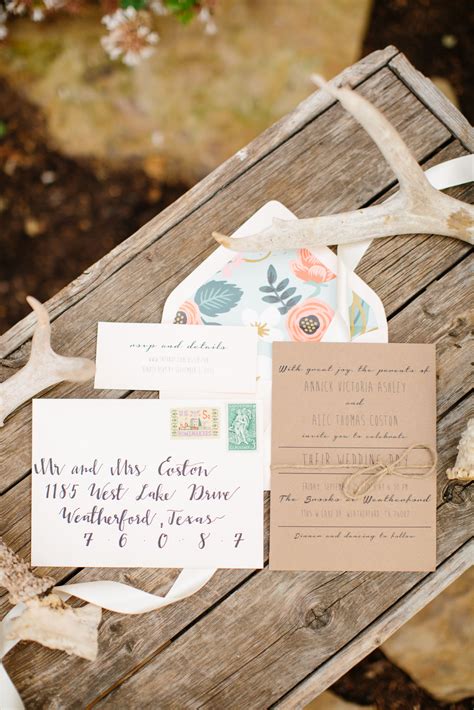 Rustic DIY Wedding Invitations