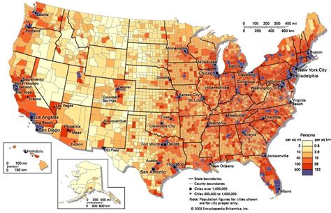 Population density in the United States [1180x800] : r/MapPorn